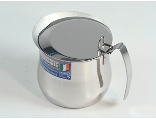 Bricco Bombato, Bollilatte con coperchio 12 tz.