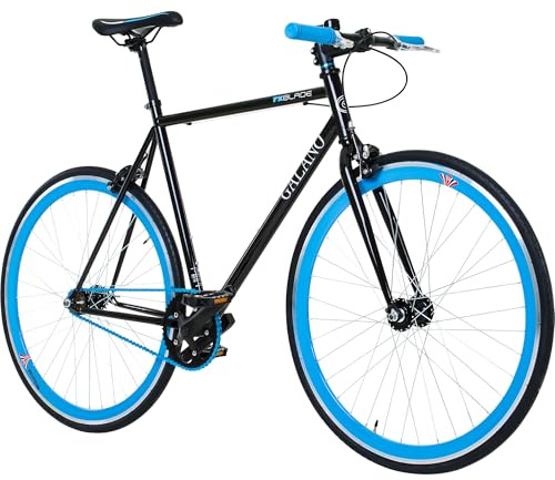 Galano Blade Fixie Bike für Damen und Herren 165-195 cm Singlespeed Fahrrad Retro 28 Zoll viele Größen Urban Bikes mit Flipflop Nabe Rennrad City