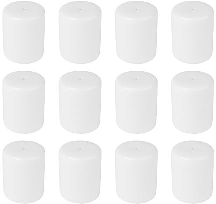 Olympia Athena Salt and Pepper Shakers (Pack of 12) - White Porcelain, Dishwasher Safe Shaker CC215