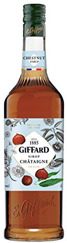 Giffard - Sirop Saveur Châtaigne - Recette et Fabrication Françaises - Gourmand et Intense - 1 Litre