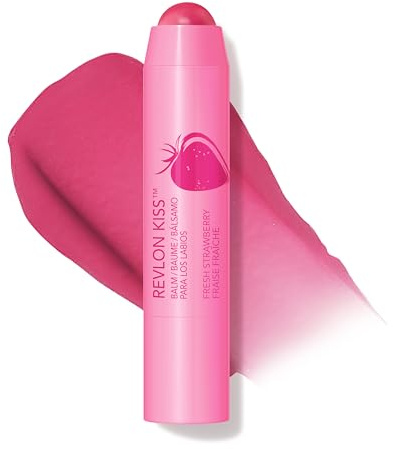 Revlon Kiss Balm with Sunscreen SPF 20, 025 Fresh Strawberry, 0.09 oz