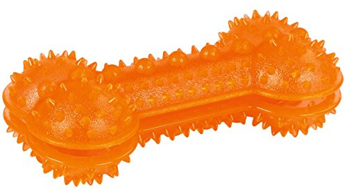 Kerbl Pet Knochen ToyFastic befüllbar, orange 18x8x6cm