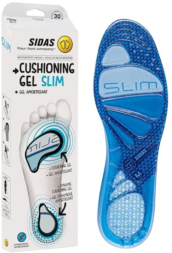 Sidas Gel Slim - Semelles Chaussures en Gel - Adulte - Bleu