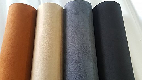 Neoxxim 23.68€/m2 Microfaser-Stoff selbstklebend braun - 50 x 144 cm Wildleder-Optik flexibel Design Decor-Stoff Himmelstoff Autofolie Klebefolie Klebestoff
