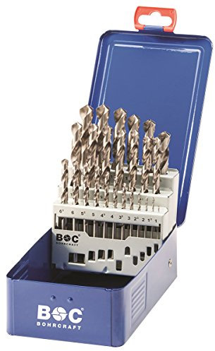 Bohrcraft Spiralbohrer Set HSS-G in Industriekassette MG13 / Ø 1 - 13 x 0,5 mm / 25-teilig / 1120 13 10025