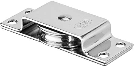 Sprenger Liegeblock Umlenkrolle für 6 mm Stahlseil I Gleitlager aus Edelstahl I Umlenkrolle liegend Arbeitslast 225kg