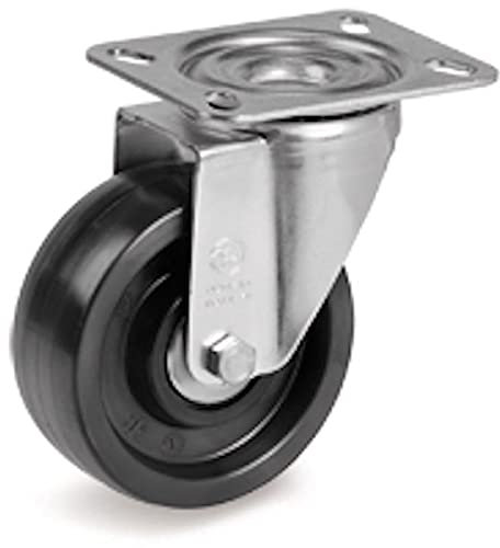 Roulette INOX pivotante Ø 80 mm pour CHARIOT FOUR DE CUISSON de - 20 à 300°C ROULEMENT