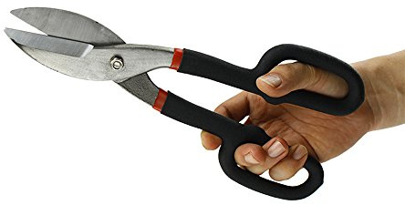 12-inch Long Heavy Duty Sheet Metal Cutter Cutting Shears Tin Snips