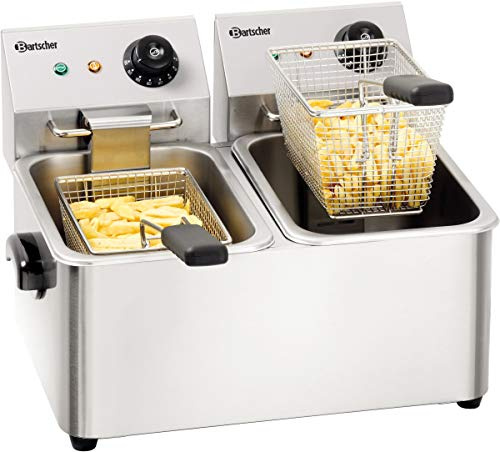 Bartscher A162412E SNACK II Doppel-Fritteuse, 8l 4000 W