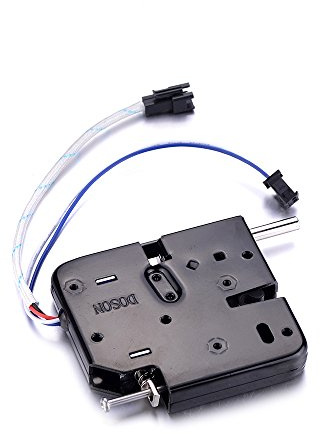 ATOPLEE Elektronisches Schrankschloss, 1 Stück DC 12V 2A Karbonstahl-Magnetverschluss für Schrank, Schubladen, Schließfach (73X67X14mm)
