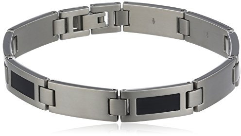 Boccia Damen-Armband Titan Kaltemail/Schw Pol/Sat 0333-02