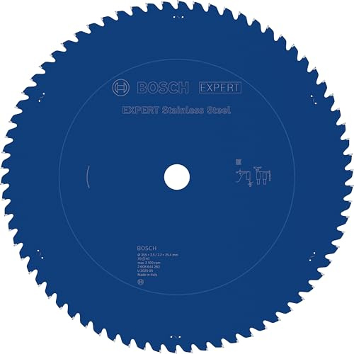 Bosch Professional Kreissägeblatt Expert for Stainless Steel (Edelstahl, 355 x 25,4 x 2,5 mm, 70 Zähne, Zubehör Kreissäge)