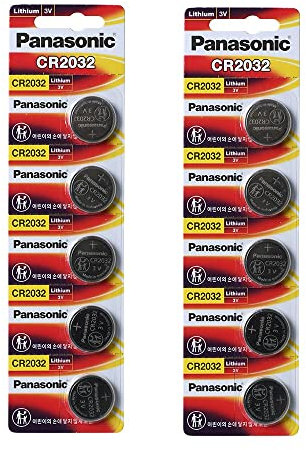 Panasonic CR2032 3V Lithium-Batterie 2Pack X (5Pcs) = 10 Single Use Batterien -