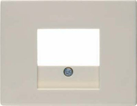 Hager arsys - Placa central toma tae con rotulo plastico blanco