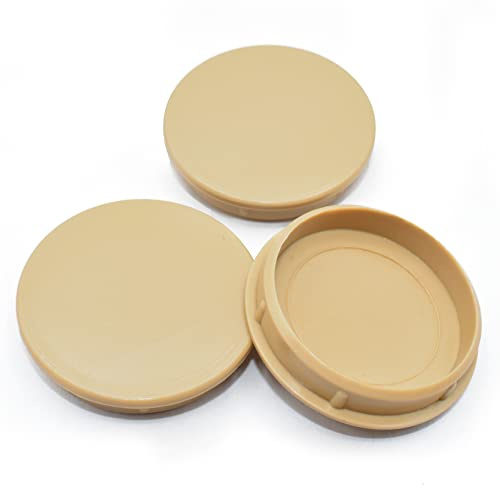 50 x (35MM) LIGHT OAK PLASTIC HINGE HOLE COVER CAPS FOR KITHCEN CABINET CUPBOARD DOORS