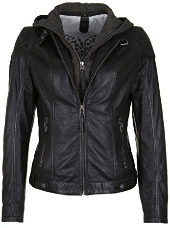 Mauritius Cacey LEGV Frauen Lederjacke schwarz XL 100% Leder Basics, Biker, Casual Wear