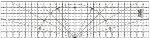Olfa QR624 Quilten Lineal Anti-Rutsch, 6 x 24 Zoll