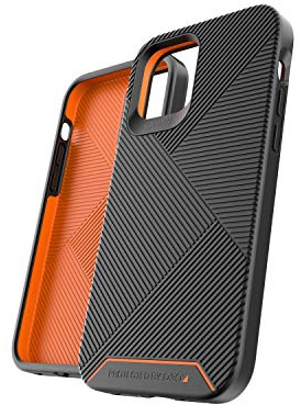 ZAGG Battersea D30 Protective Case for iPhone 12 / Pro, Hard, Slim, Shockproof (Black)