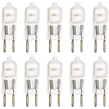 10 Pack Frosted Dimmable T4 Q50/GY6.35/FR/120V GY6.35 JCD 50 Watt 50W 120 Volt Halogen Light Bulb Electric Wax Melter Plug In Warmer Aroma Tart Counter Lighting Kitchen Bathroom Ceiling Fixture gy6.35