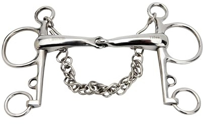 Horka Bocado de Acero Inoxidable articulado para Caballos Pelham