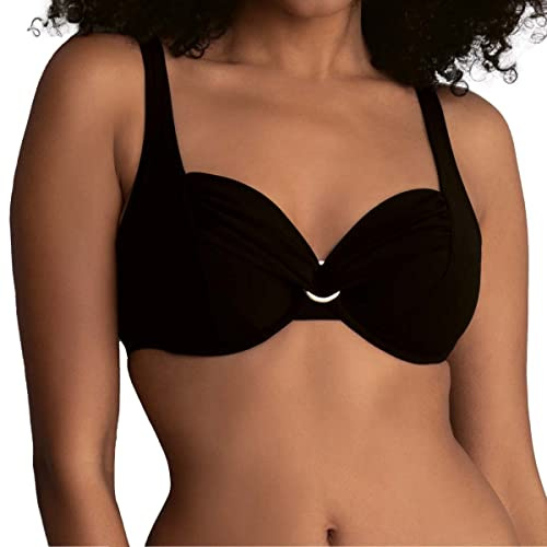 Rosa Faia Damen Bikini-oberteil Hermine, Schwarz (Schwarz 001), 95F EU