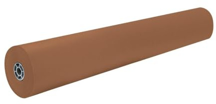 Pacon Rainbow Lightweight Duo-Finish Kraft Paper Roll, 3-Feet by 1000-Feet, Brown (63020)