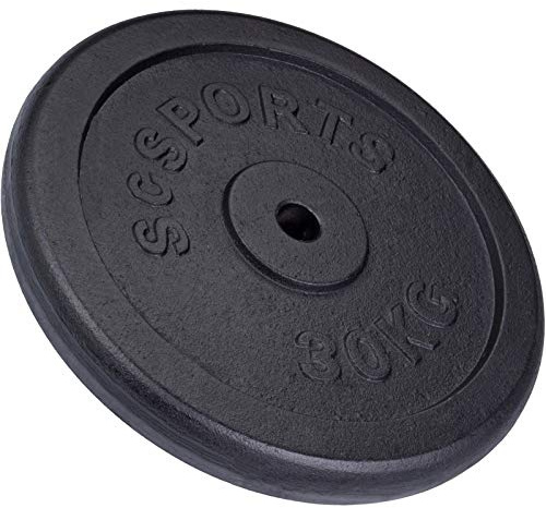 ScSPORTS, Pesi a Disco, 30 kg, in ghisa