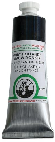Old Holland Ölfarbe – Klassische Farben 40 MLS – 164 Künstlerfarben B217 Old Holland Blue Deep