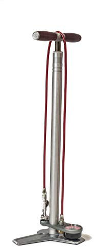 SILCA Super Pista Ultimate Standpumpe | Hiro Edition Chuck | 160psi Manometer | Geflochtener Stahlschlauch | Griff aus Palisander