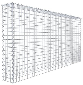 GABIONA Culture de Gabion typ3 Pierre Panier 200 x 100 x 20 cm, Largeur de Maille 5 x 5 cm, gabions