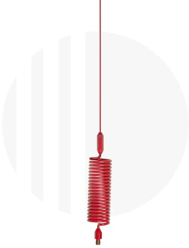 Mini Tornado Stinger CB Radio Antenna, Multi-Colour Options (Red)