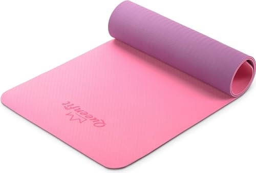 Gymtek Gymnastikmatte 0,6m - 180x61cm - Trainingsmatte für Pilates, Yoga & Fitness - rutschfeste Yogamatte - Rosa