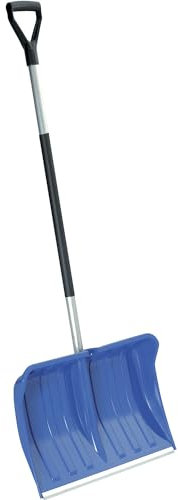 Prosperplast Schneeschieber ALPINUS ALUTUBE – große Schaufel mit stabilem Alustiel, langlebig & leicht | Schaufel 55 x 38,5 cm | Gesamtlänge Stiel145 cm | ideal für Schnee