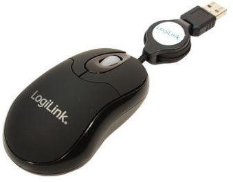 Logilink ID0016?Maus optisch USB Mini mit Kabeleinzug