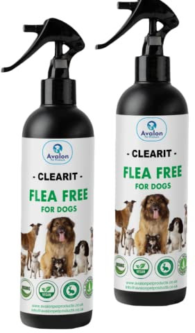 Clearit Flea Free 100% Natural & Organic Flea & Tick Spray Unique Blend of Essential Oils Super Effective Non Toxic Suitable for Pet & Home Use 500ML