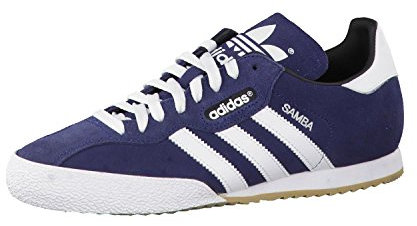 adidas Herren Samba Super Suede Sneaker, Blau (Navy), 43 1/3 EU