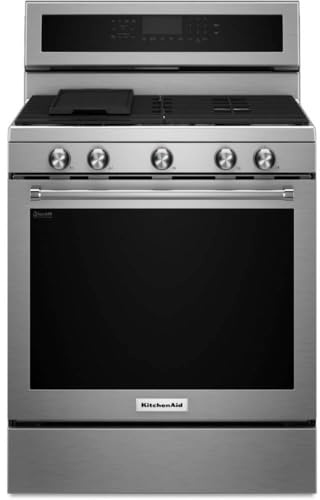 5.8 cu. ft. Gas Range with Self-Cleaning Oven in Stainless Steel