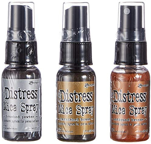 Ranger Distress Glimmer Spray, 1 oz, Synthetic Material, mehrfarbig, 29 ml (3er Pack), 87