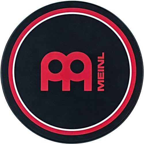 Meinl Cymbals Drum Practice Pad 6 Zoll (30,48cm) Schlagzeug Trommel Übungspad – Medium Rebound, Natürliches Spielgefühl – Schlagzeug Zubehör, Schwarz (MPP-12)