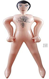 W WIDMANN MILANO Party Fashion - 1851M - Bambola gonfiabile uomo, 150 cm, articolo scherzoso