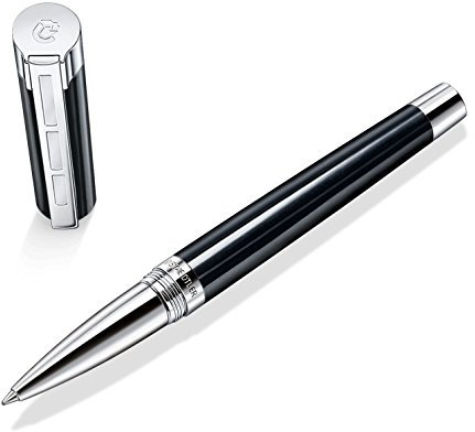 STAEDTLER Initium Resina Tintenroller, schwarzes Edelharz, M, schwarz, Made in Germany, mit edler Geschenkverpackung, 9PB219M-9