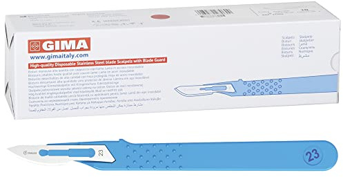 GIMA - Sterile Einweg-Skalpelle, Standardmodell, Nr. 23, 10er-Pack, 27067