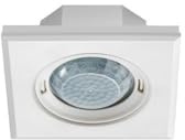 ESYLUX MD-Flat 360i/8 Square White Kabelgebundenes Dach Weiß Bewegungsmelder (50 m, Decke, Weiß, IP20, 2,5 m)