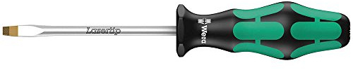 Wera 05340330001 Kraftform Plus 334 Slotted Screwdriver, Lasertip, 6mm Head, 6 Blade Length