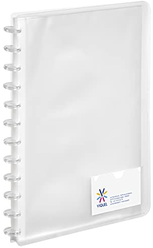 VIQUEL - Porte-Vues 60 Vues A4 GEODE Gamme PROPYGLASS - Protège-Documents en Plastique - 30 Pochettes Repositionnables - Scolaire et Professionnel - Transparent