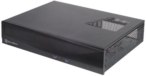 SilverStone Technology SilverStone SST-ML03B - Milo Micro ATX Schmales HTPC Gehäuse, schwarz
