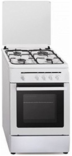 Vitrokitchen CB55BN - Cocina (53 L, 1800 W, Gas natural, Gas, Giratorio, Frente) Color blanco