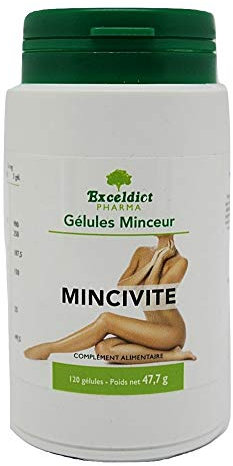 Exceldiet Pharma | Brûle-Graisse Minceur Puissant - Mincivite 120 Gélules - Coupe-Faim & Énergie - Formule Thermogénique Guarana, Wakamé (Fucoxanthine) & Caféine