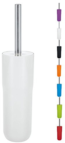 Spirella – Toilettenbürste mit Halterung Cocco, Ermöglicht eine Effektive Reinigung, Modernes Design und Elegante Oberflächen, Leicht Zu Reinigen, Robust und Zuverlässig, Weiß