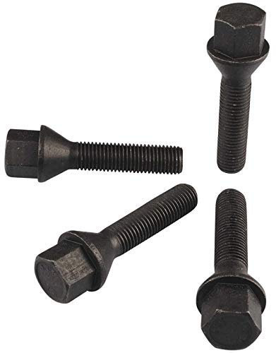 Alurad Shop 10 Radschrauben M14x1,5x40mm Radbolzen SCHWARZ Kegelbund Kegel